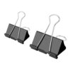 48 Pack Binder Clips, Large 51mm and Medium 32mm Black Paper Clips