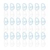 48pcs Cloud Shaped Paper Clips Decorative Metal Page Holder