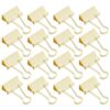 48pcs Golden Metal Binder Clips 25mm Iron Document for Home Office
