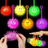 48PCS Light Up Balls for Kids 3.15 inch Puffer Bouncy LED Ball Flashing Sensory Glow in The Dark Toys Bulk Party Favors for Basket Classroom Stuffers Prizes Pinata Fillers End of Year Students Gifts