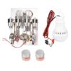4 Cylinder Stirling Engine Miniature Hot Air Power Generator Physics Teaching Model with Warm Lamp