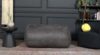 4 Foot Cylindrical Suede Bean Bag, Charcoal