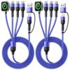 4 IN 2 Multi Charging Cable with 3 USB-C/iWatch Charger, Travel Essentials