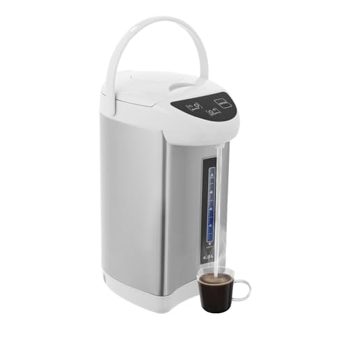 4L Electric Water Boiler and Warmer, 750W 3 Mode Hot Water Dispenser with Auto Keep Warm 24H, Safety Lock & Child Protection, 304 Stainless Steel Instant Heating Water Pot, for Home, Offices