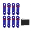 4mm Reflective Tent Guy Rope 4m, Blue, 8-piece Set with Storage Bag