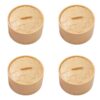 4Pack Glitter Dumplin Squish with Steamer Box, Squeeze Toys for Kids Adults