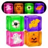 4 Pack Halloween Stress Cube Glow in the Dark Slow Rising Cube Squishy