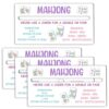 4 Pack Mahjong Line Finder with Rules, Mahjong Line Reader for Beginners