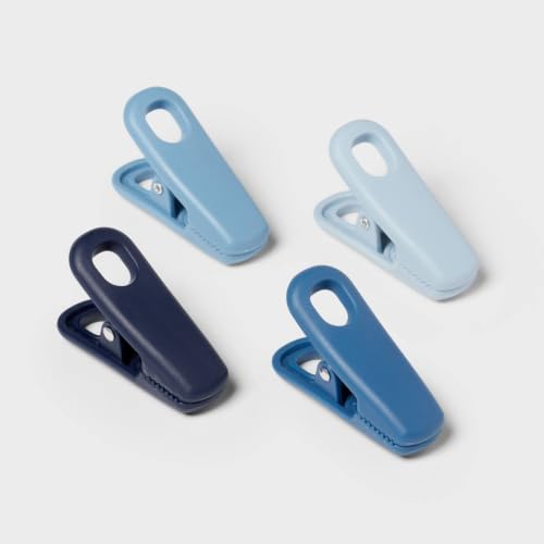 4‑Pack Multi‑Purpose Bag Clip Set, Durable Reusable Sealing Clips for Snack Bags, Food Pouches and Household Package Storage, Secure Grip Clips to Keep Food Fresh in Kitchen Pantry
