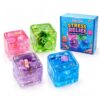 4 Pack Ocean Cube Squishy Stress Toys, Slow Rebound Sensory Squeeze Balls with Sea Animals, Anxiety Relief Fidget Toys for Adults & Teens, Cute Desk Toys for Birthday Gifts Party Favors