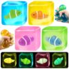 4 Pack Slow Rising Squeeze Stress Cube, Stretchy Squishy Sensory Fidget Toy
