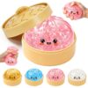 4 Pack Squishy Toy, Stress Ball Soft Sensory Squeeze for Anxiety Stress Relief