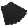 4pcs Black Pu Self-Adhesive Rhinestone Sheet Sticker for DIY Crafts