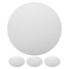4pcs Canvas Board for Beginners 40cm Circular White Painting Panel