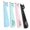 4PCS Cartoon Kitten Wooden Rulers
