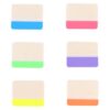 4pcs Colorful Plastic Sticky Tabs for Students, Writable Index Labels