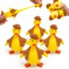 4PCS Duck Squishy Fidget Toys, Cute Squishy Duck Stress Relief Squeeze Toys