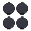 4pcs Fingerprint Ink Pad Mini Black PVC Stamp for Bills and Invoices