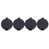4pcs Fingerprint Stamp Pad Mini Portable Black for Identification