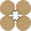 4 Pcs Flexible Waterproof Floor Cushs for Classroom Easy to Clean Carry 14''x2'' Soft Cushs for ning Daycare Yoga Mtat