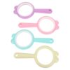 4pcs Handheld Magnifier for Portable Abs Plastic Large Viewing Area