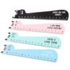 4PCS Kitten Themed Drawing Rulers, Light Weight Wood