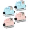 4pcs Lovely Reusable Math Roller Stamp for Students Wear Resistant