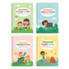 4PCS Magic Grooved Reusable Writing Practice Book Tracing Copybook for
