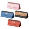 4pcs Mini Daily Desktop Calendar Metal Twin-wire Binding
