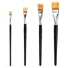 4 Pcs Paint Brush Comb Set, Professional Grainer Art Brushes for Watercolor, Acrylic, Gouache, Oil, Nylon Bristles Painting Brushes for Artists Painting Faces, Greeting Cards, Stones