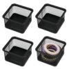 4 Pcs Paper Clip Holder, Mesh Metal Paperclip Holders for Desk, Square