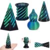 4 Pc Spiral Cone Fidget Toy, Optical Illusion Smooth 3D Printed Fidget Toys