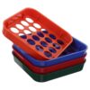 4pcs Plastic Coin Sorting Tray for Efficient Change Counting