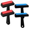 4pcs Plastic Ink Roller for Printing and Gluing Paper Wood