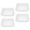 4pcs Plastic Laboratory Tray Set 240x170x65mm for Science
