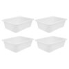 4pcs Plastic Lab Tray Rectangular Chemical Reagent Storage