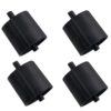 4PCS Plastic Tape Replace Dispenser Core Rolling Tape Holder 1inch Black