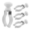 4pcs Stainless Steel Clothes Drying Clip with Wooden Handle for Racks