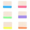 4pcs Sticky Labels Plastic Index Tabs Colorful for Students