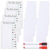 4PCS to Do List Memo Boards, Customized Checklist Task Boards with Detachable Sliders, Schedule Chore Chart Planning Boards, Includes 2 Marker Pens and 8 Replacement Cardstocks