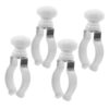 4pcs Windproof Clothes Clips with Wooden Handle for Clothes and Towels