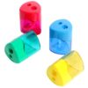 4 Piece Multicolor Sharpener Set with Clear Case, B