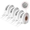 4 Rolls 1-1/8" x 3-1/2" Thermal Labels Replacement for DYMO LW 30252 Multipurpose Address Barcode Label Maker Refills for Label Writer 450, 450 Twin Turbo, 4XL Printers