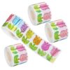 4 Rolls Tulip Pattern Sticker 4 Self Adhesive Paper Envelope Seals
