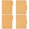 4 Sets Insertable Binder Dividers A5 Paper Tab for Office Notebook