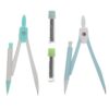 4 Sets Student Drafting Compass Set with Refill Box, Blue
