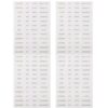 4 Sheets Golden Adhesive English Letter Stickers