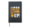 4th Grade Back To School Shirt 4th Grade Batter Up Baseball Hardcover Journal, Black
