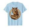 4th Grade Teacher Owl on Books Illustration T-Shirt, Men, Baby Blue, XX-Large