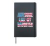4th of July Awesome Like My Daughter Patriotic Dad Quote Hardcover Journal, Black